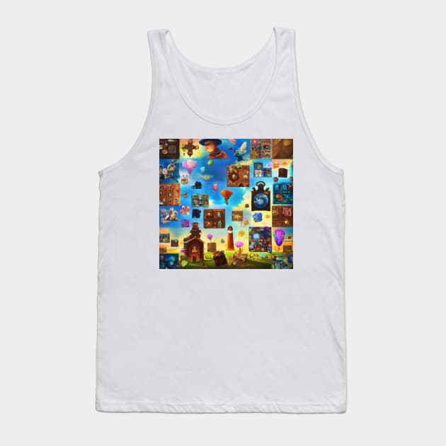 Patchwork | Art | Coolest | Fun Tank Top by Publicus Apparel